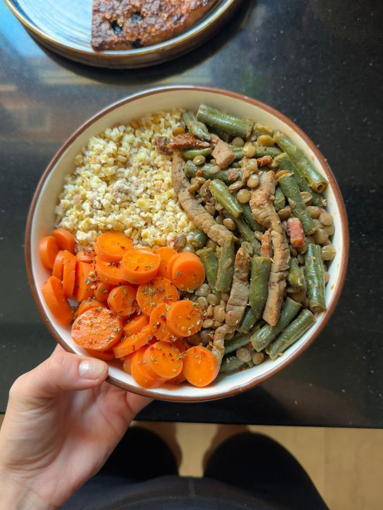 Bulgur with Beef, Lentils and Vegetables