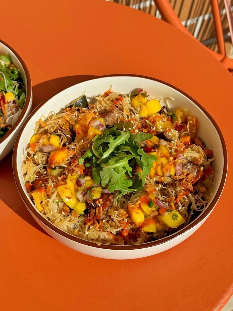 Spicy glass noodles with pork