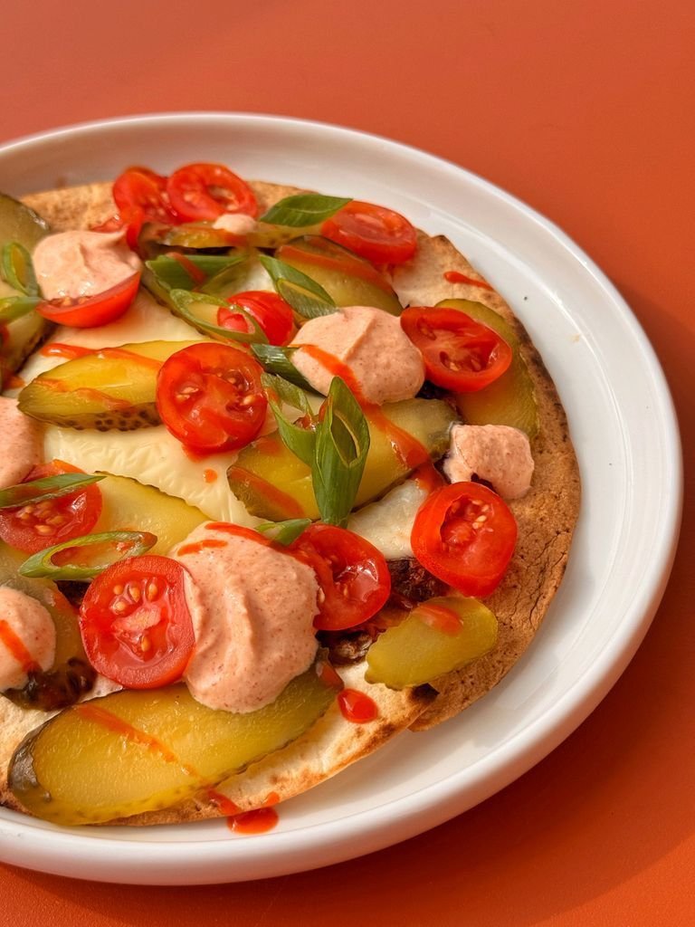 "Burger" in tortilla