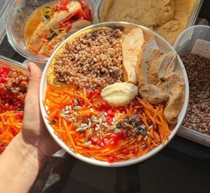 Buckwheat with Carrot Salad and