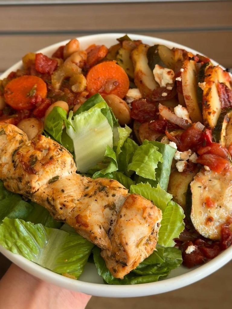 Chicken with Baked Vegetables